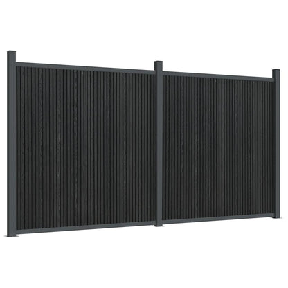 Fence Panel WPC Grey 353 x 186 cm