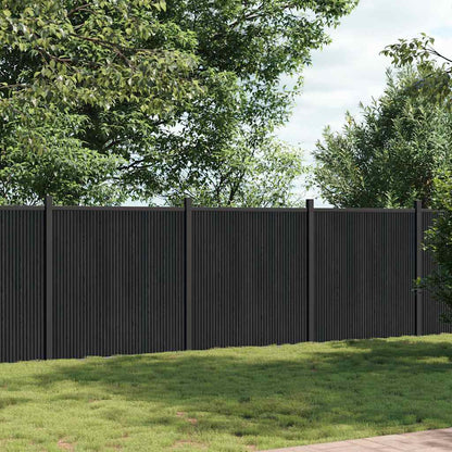 vidaXL Fence Panel Grey 526x186 cm WPC 3