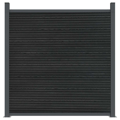 vidaXL Fence Panel Grey 526x186 cm WPC 5