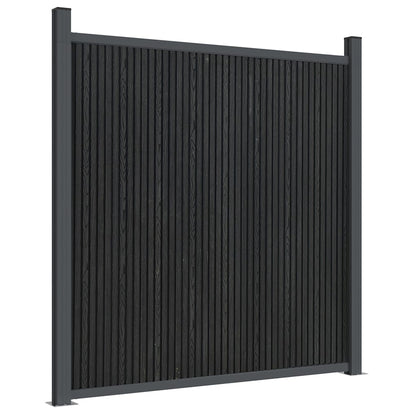 vidaXL Fence Panel Grey 526x186 cm WPC 6