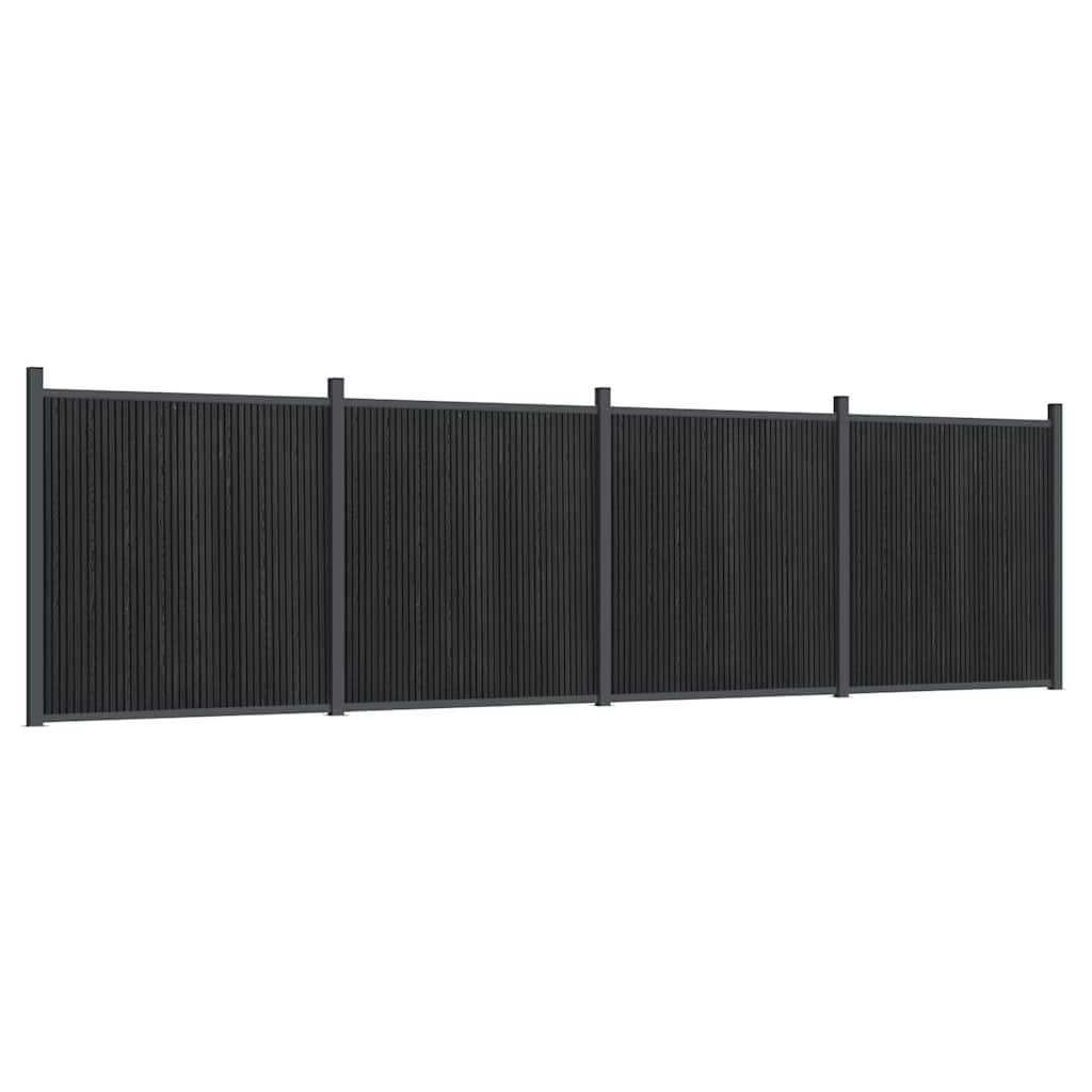 vidaXL Fence Panel Grey 699x186 cm WPC 2