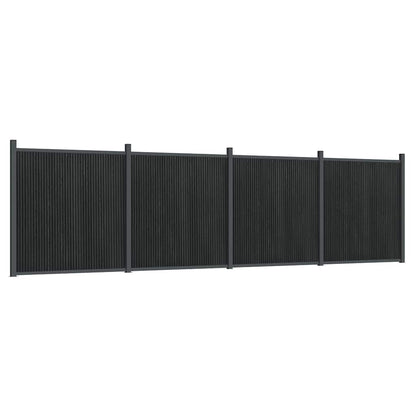 Fence Panel WPC Grey 699 x 186 cm