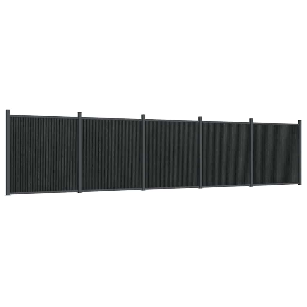 vidaXL Fence Panel Grey 872x186 cm WPC 2