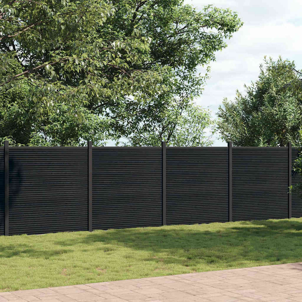 vidaXL Fence Panel Grey 872x186 cm WPC