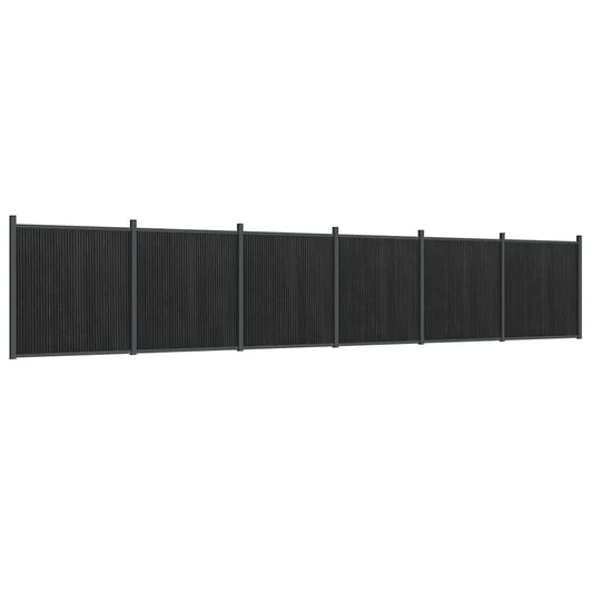 vidaXL Fence Panel Grey 1045x186 cm WPC 2