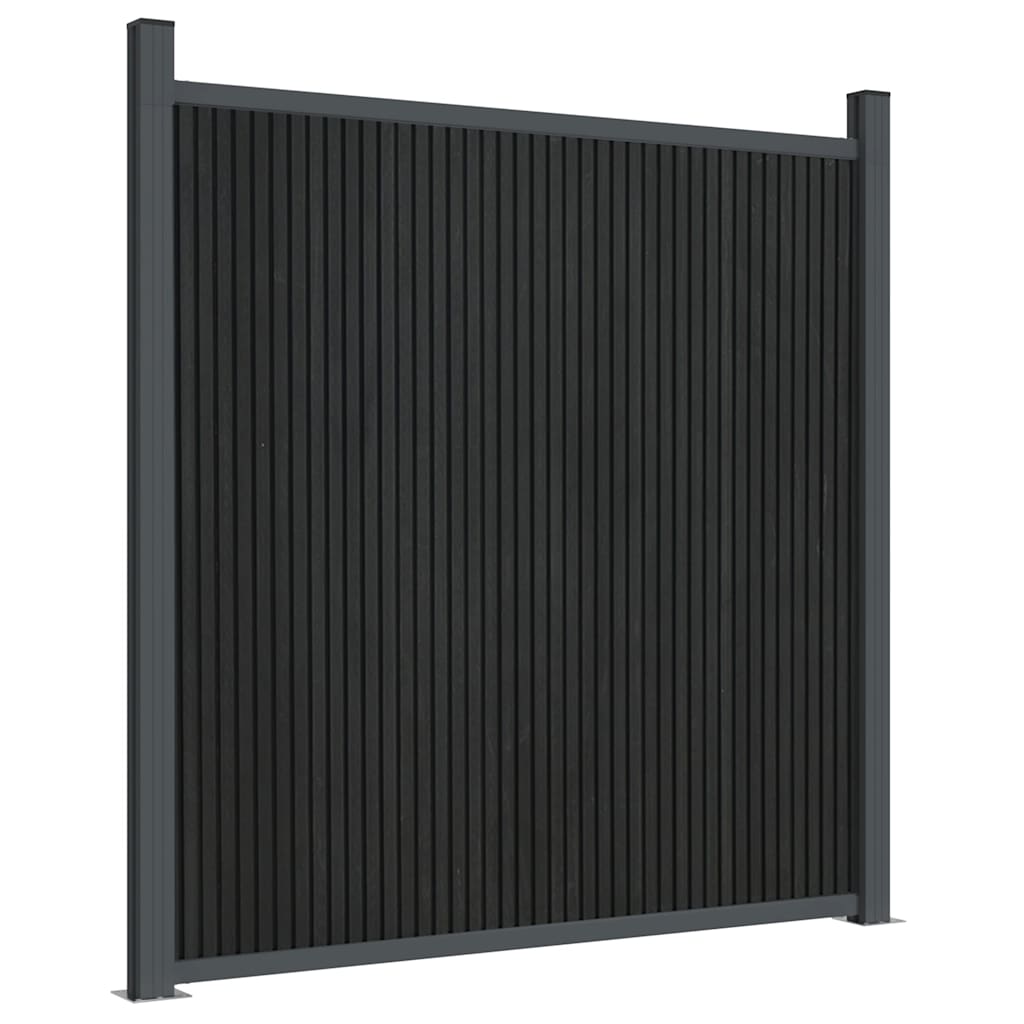 vidaXL Fence Panel Grey 1218x186 cm WPC 4