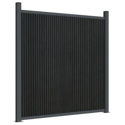 vidaXL Fence Panel Grey 1218x186 cm WPC 4