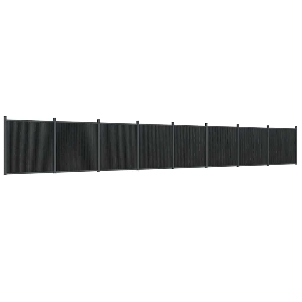 vidaXL Fence Panel Grey 1391x186 cm WPC 2