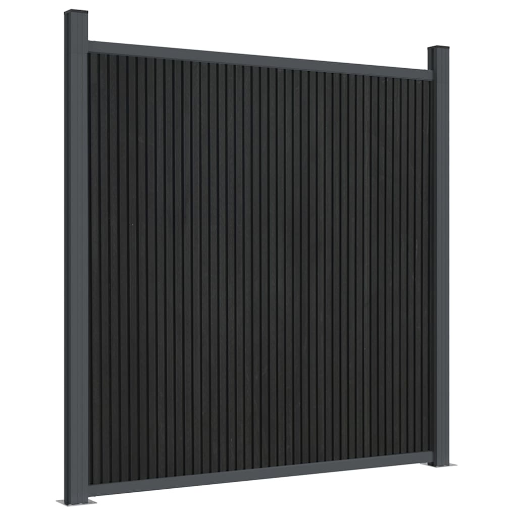vidaXL Fence Panel Grey 1391x186 cm WPC 4