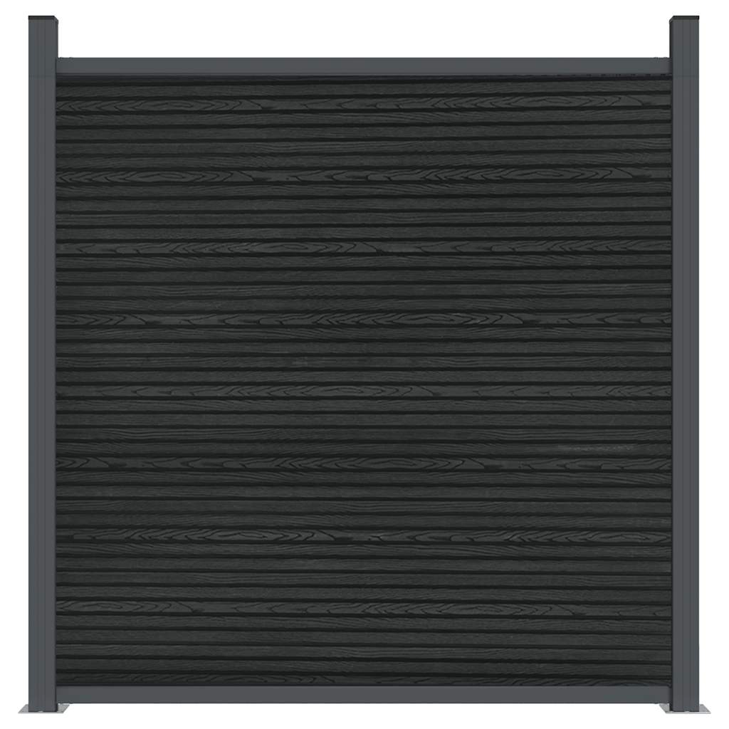 vidaXL Fence Panel Grey 1391x186 cm WPC 5