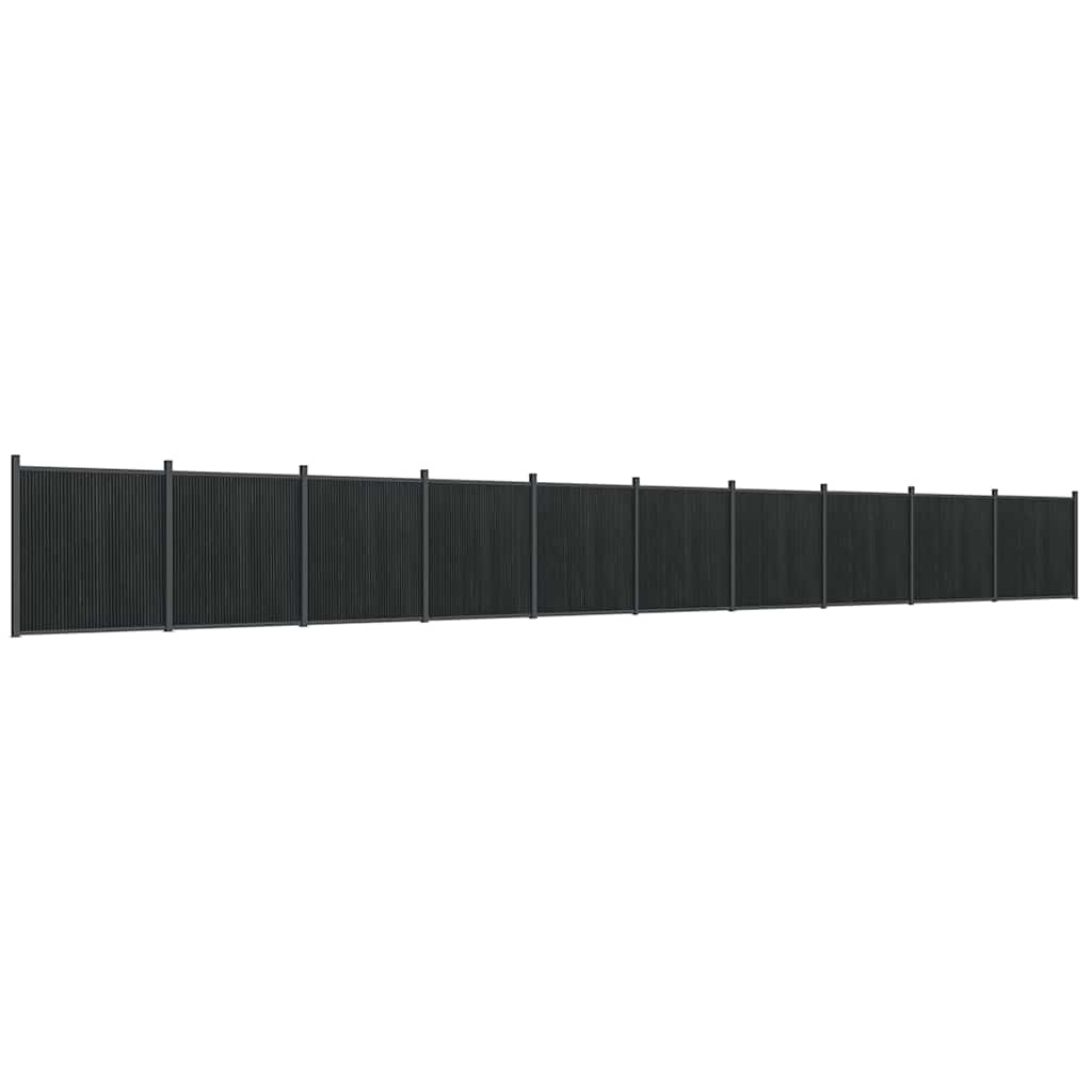 vidaXL Fence Panel Grey 1737x186 cm WPC 2