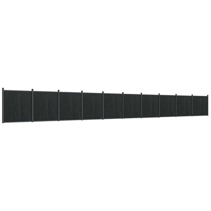 Fence Panel WPC Grey 1737 x 186 cm