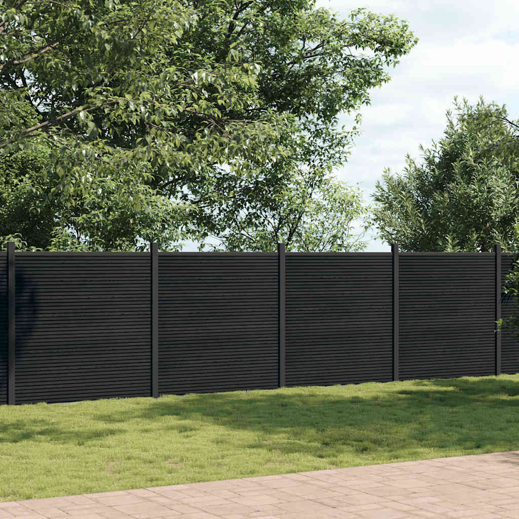 vidaXL Fence Panel Grey 1737x186 cm WPC 1
