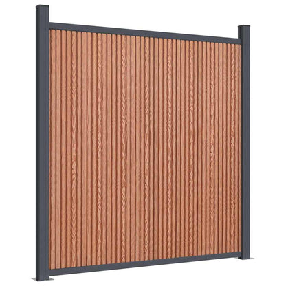 vidaXL Fence Panel Brown 872x186 cm WPC 6