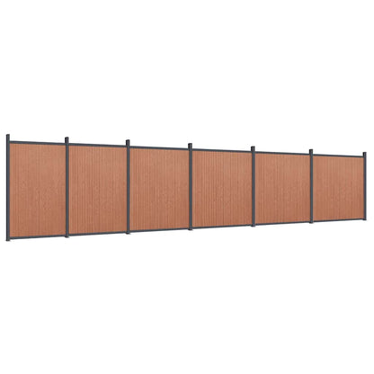 vidaXL Fence Panel Brown 1045x186 cm WPC 2