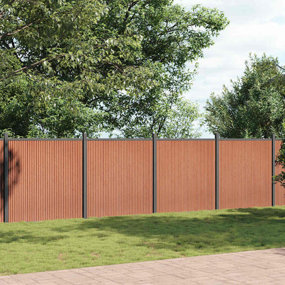 vidaXL Fence Panel Brown 1045x186 cm WPC 3
