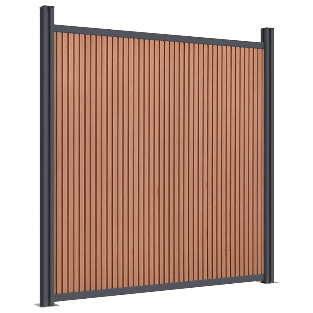 vidaXL Fence Panel Brown 1045x186 cm WPC 4