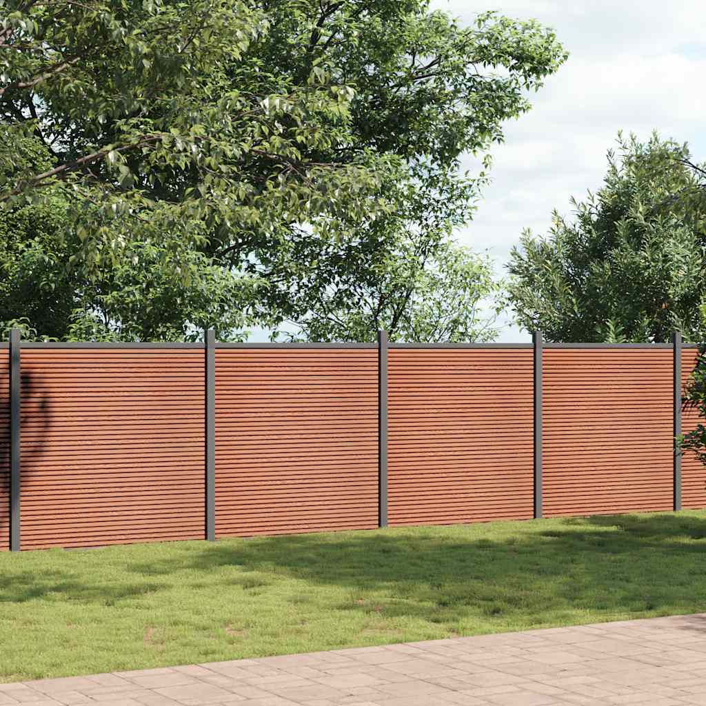 vidaXL Fence Panel Brown 1045x186 cm WPC 1