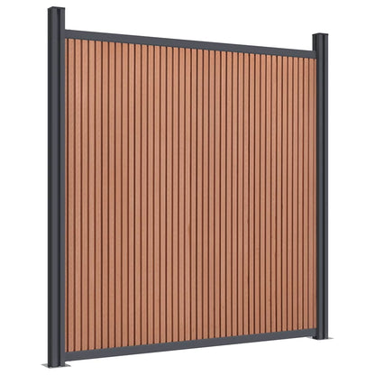 vidaXL Fence Panel Brown 1218x186 cm WPC 4