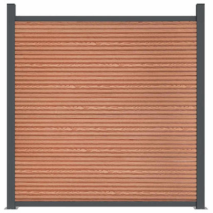 vidaXL Fence Panel Brown 1218x186 cm WPC 5