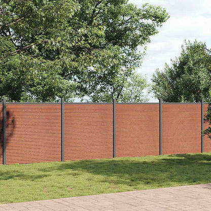 vidaXL Fence Panel Brown 1218x186 cm WPC 1