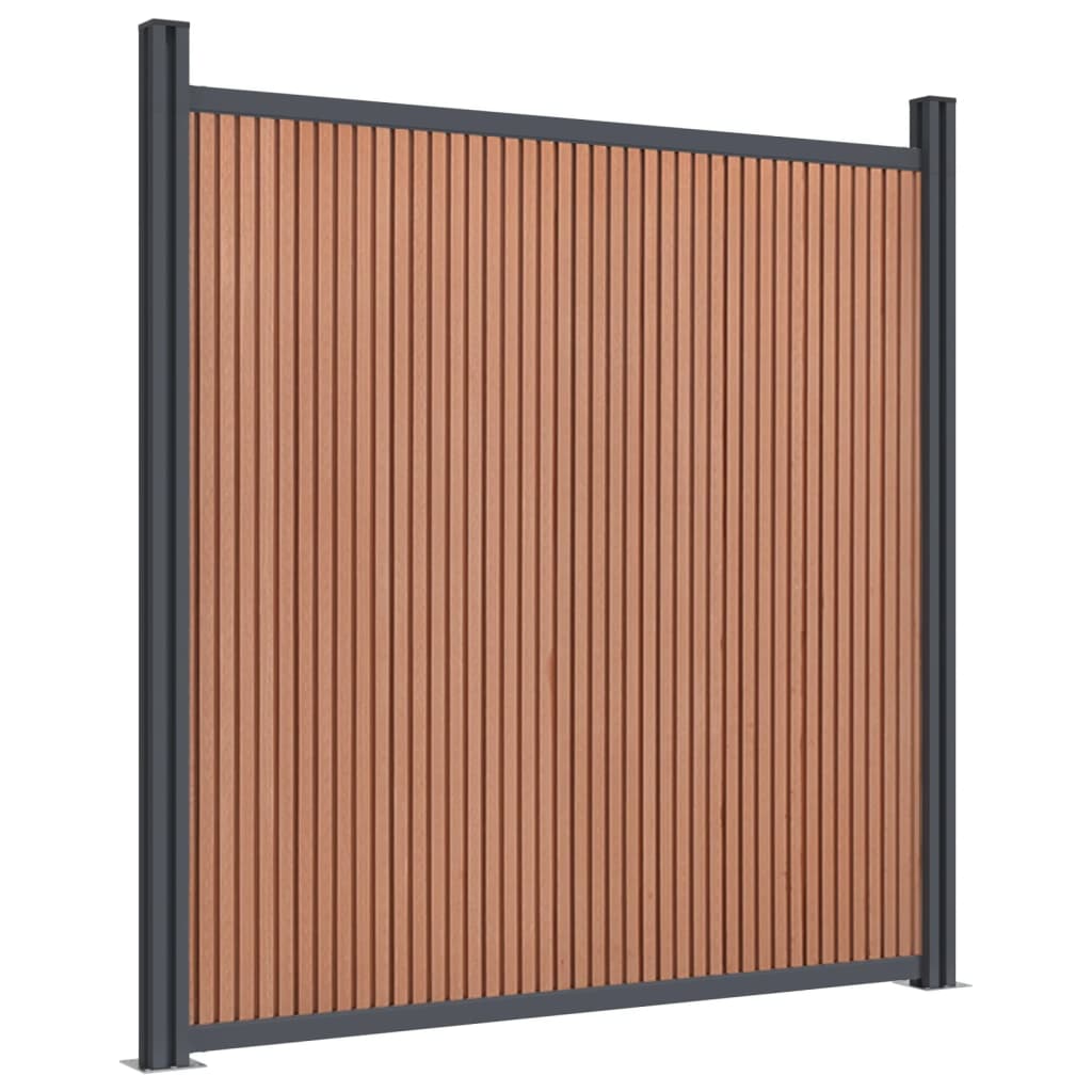 vidaXL Fence Panel Brown 1391x186 cm WPC 4