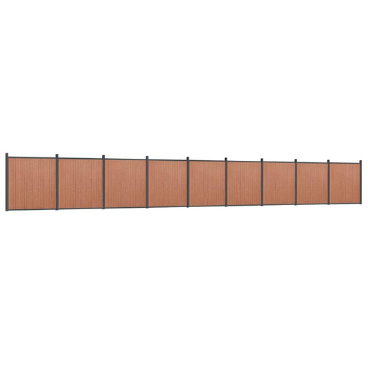 vidaXL Fence Panel Brown 1564x186 cm WPC 2