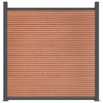vidaXL Fence Panel Brown 1737x186 cm WPC 5