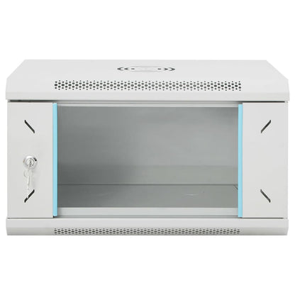 Network Cabinet with Storage Steel Grey 53 cm 30 cm 40 cm
