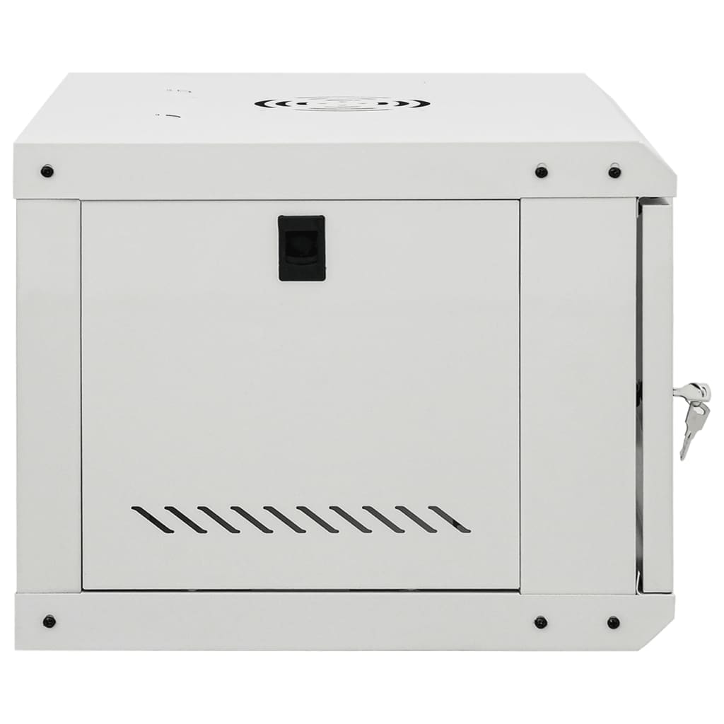 Network Cabinet with Storage Steel Grey 53 cm 30 cm 40 cm