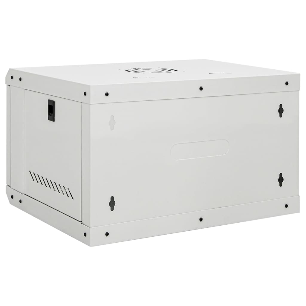 Network Cabinet with Storage Steel Grey 53 cm 30 cm 40 cm
