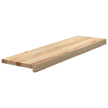 vidaXL Stair Treads 12 pcs Untreated 90x30x2 cm Solid Wood Oak 3