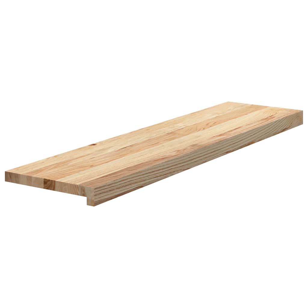 vidaXL Stair Treads 12 pcs Untreated 100x30x2 cm Solid Wood Oak 3