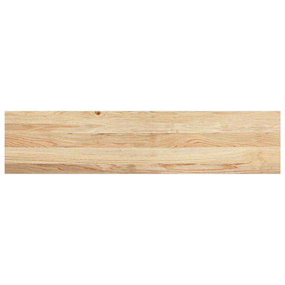 vidaXL Stair Treads 12 pcs Untreated 110x30x2 cm Solid Wood Oak 4