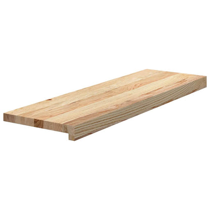 vidaXL Stair Treads 16 pcs Untreated 80x25x2 cm Solid Wood Oak 3