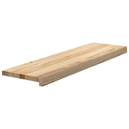 vidaXL Stair Treads 16 pcs Untreated 90x25x2 cm Solid Wood Oak 3