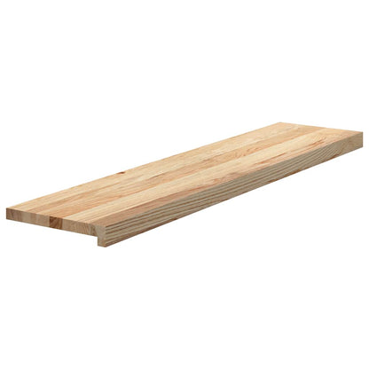vidaXL Stair Treads 16 pcs Untreated 110x25x2 cm Solid Wood Oak 3