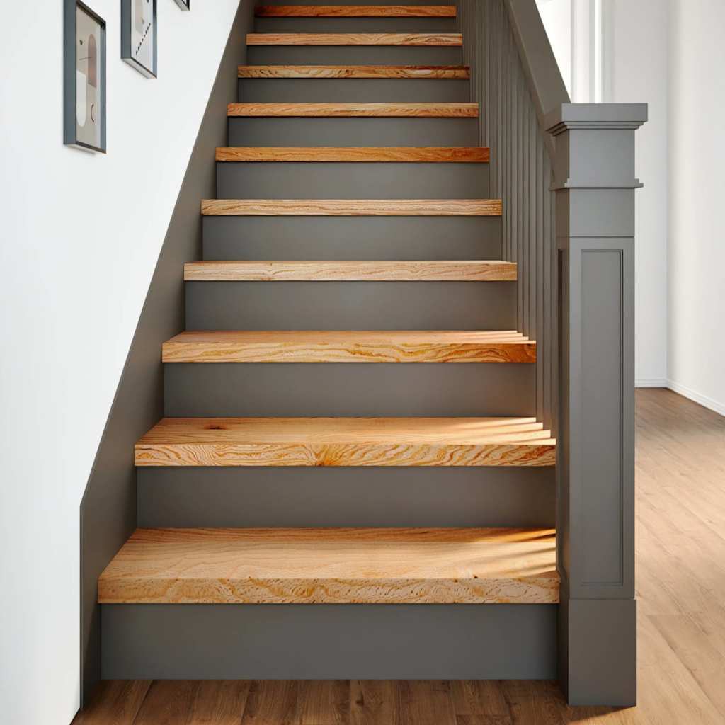 vidaXL Stair Treads 12 pcs Light Brown 80x25x2 cm Solid Wood Oak 2