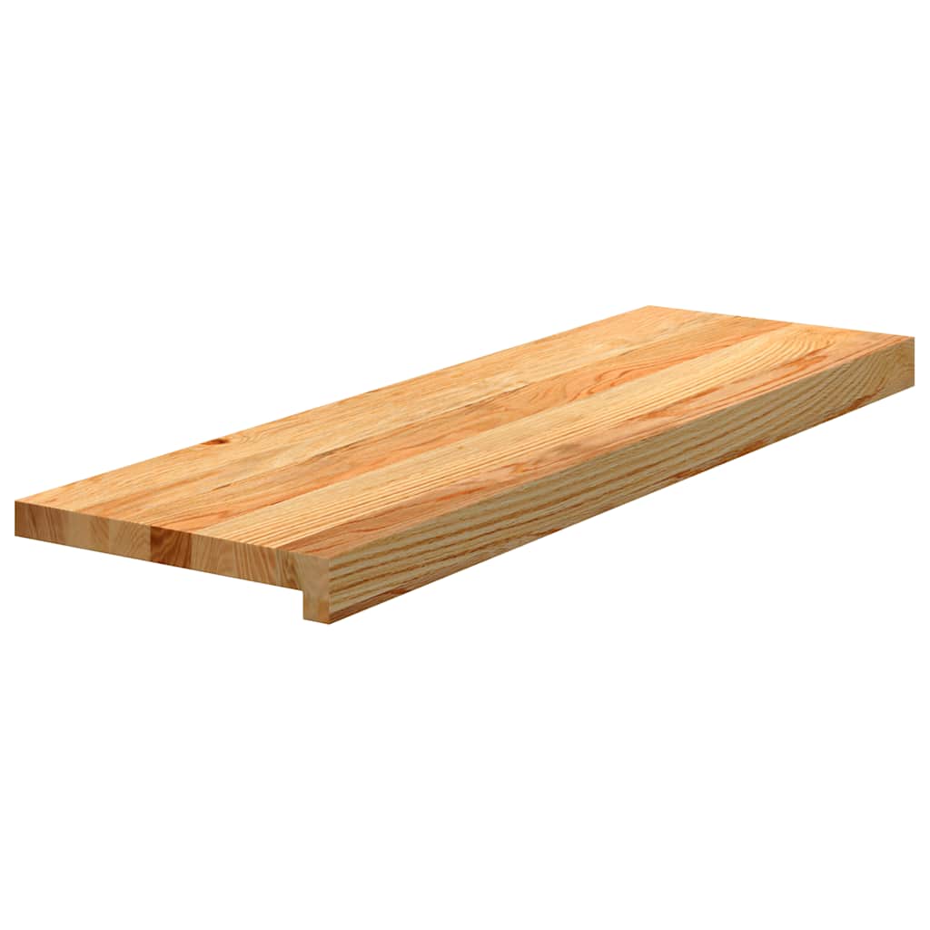 vidaXL Stair Treads 12 pcs Light Brown 80x25x2 cm Solid Wood Oak 3