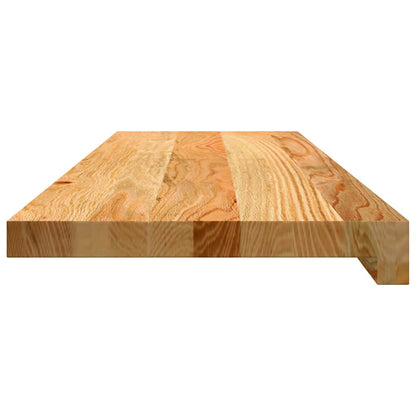 vidaXL Stair Treads 12 pcs Light Brown 80x25x2 cm Solid Wood Oak 6