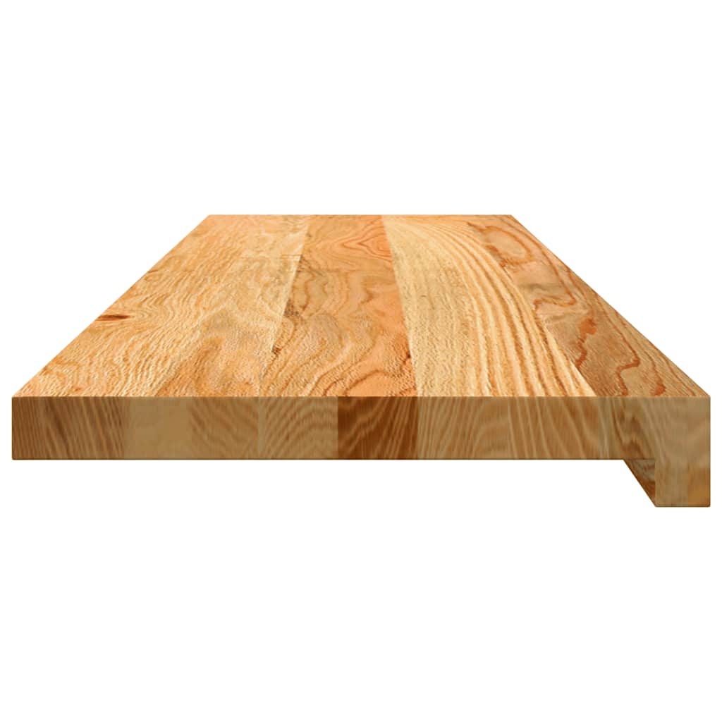 vidaXL Stair Treads 16 pcs Light Brown 90x25x2 cm Solid Wood Oak 6