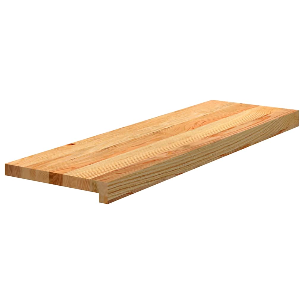 vidaXL Stair Treads 16 pcs Light Brown 80x30x2 cm Solid Wood Oak 3
