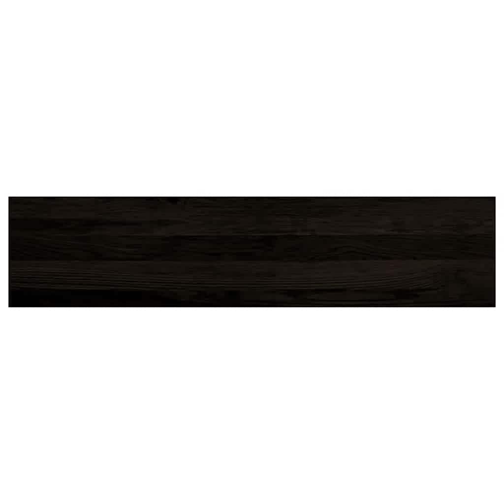 vidaXL Stair Treads 12 pcs Brown Black 110x25x2 cm Solid Wood Oak 4