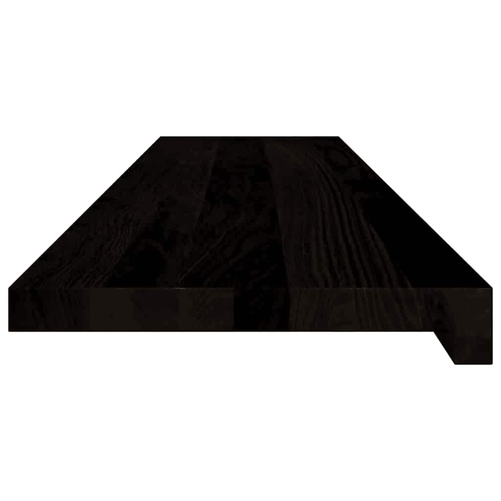 vidaXL Stair Treads 12 pcs Brown Black 110x25x2 cm Solid Wood Oak 6