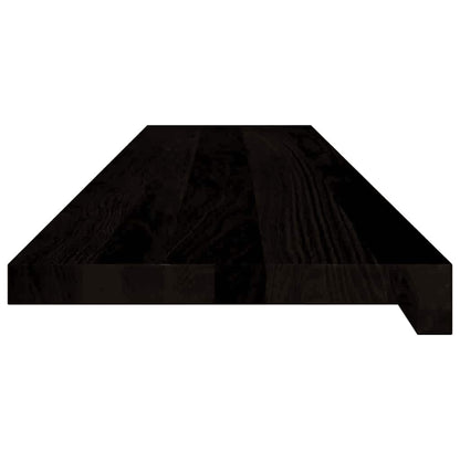 vidaXL Stair Treads 12 pcs Brown Black 110x25x2 cm Solid Wood Oak 6