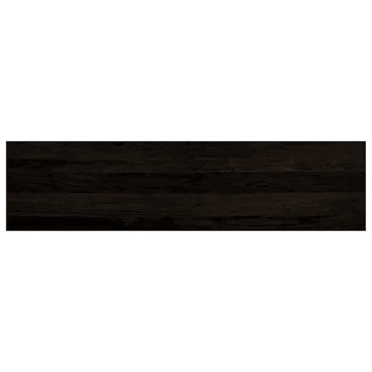 vidaXL Stair Treads 12 pcs Brown Black 100x30x2 cm Solid Wood Oak 4