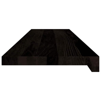 vidaXL Stair Treads 12 pcs Brown Black 100x30x2 cm Solid Wood Oak 6
