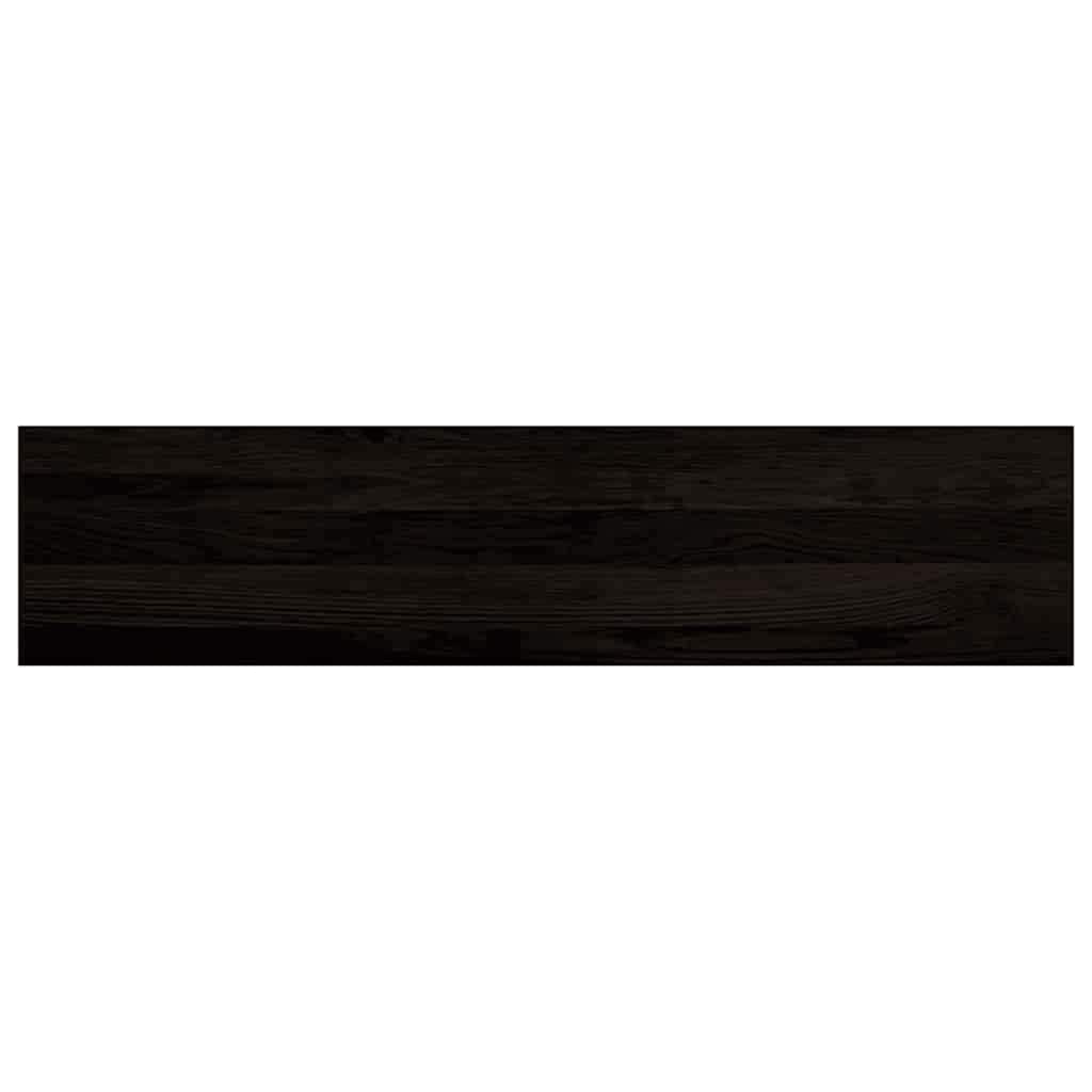 vidaXL Stair Treads 12 pcs Brown Black 110x30x2 cm Solid Wood Oak 4