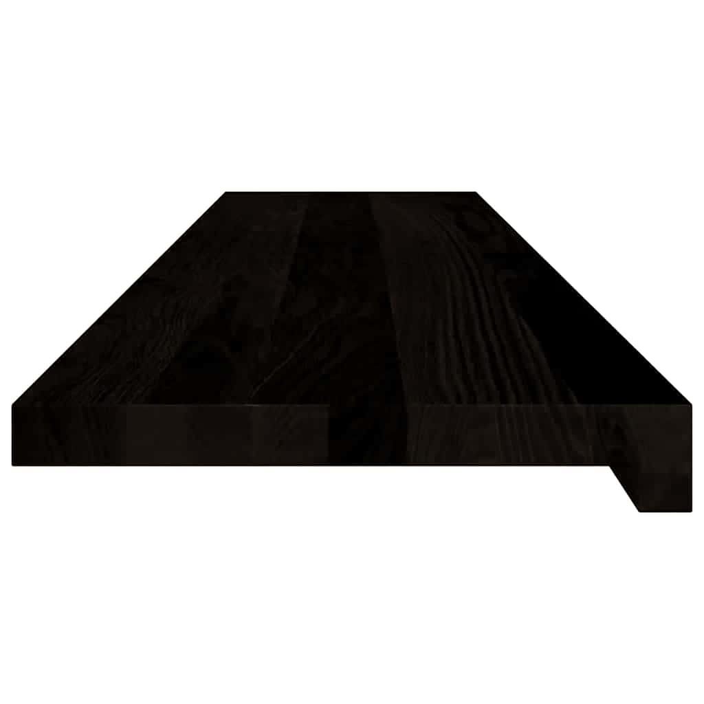 vidaXL Stair Treads 12 pcs Brown Black 110x30x2 cm Solid Wood Oak 6