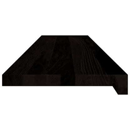 vidaXL Stair Treads 12 pcs Brown Black 110x30x2 cm Solid Wood Oak 6